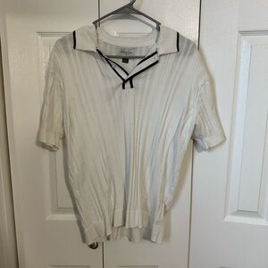 American Eagle White Polo Shirt